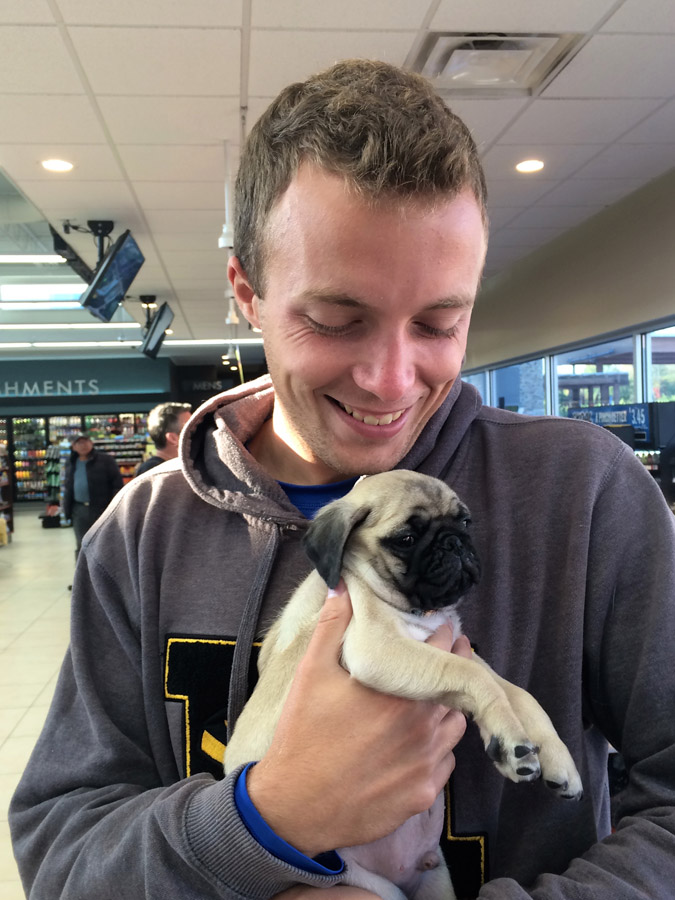 tanner and pug